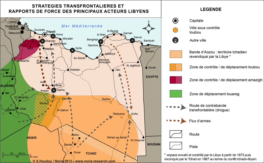 Stratégies transfrontalières et rapports de force des principaux acteurs libyens