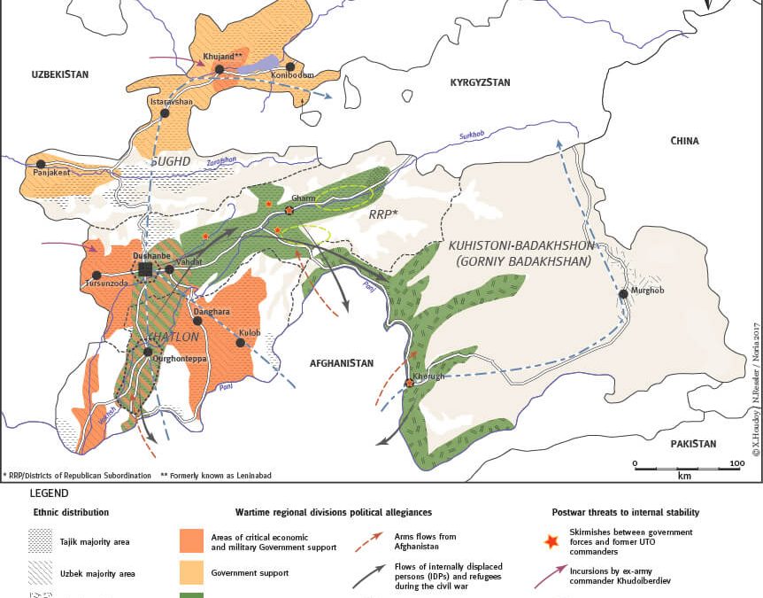 Cartographic analysis: The Dynamics of the Peace Process in Tajikistan